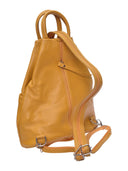 Isabella Rhea Rucsac Guia piele naturala Mustar