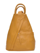 Isabella Rhea Rucsac Guia piele naturala Mustar
