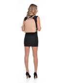 Isabella Rhea Rucsac Magda piele naturala Roz pudra