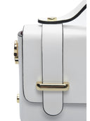 Isabella Rhea Borsa Mini con manico ISOLDE pelle naturale-Bianco