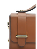 Isabella Rhea Borsa mini con manico ISOLDE in vera pelle-Cognac