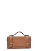 Isabella Rhea Borsa mini con manico ISOLDE in vera pelle-Cognac