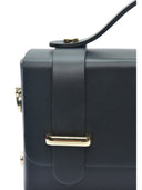 Isabella Rhea Borsa Mini con manico ISOLDE in vera pelle - Nera