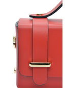 Isabella Rhea Mini Borsa a mano ISOLDE in pelle naturale-Rosso