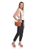 Isabella Rhea Borsa a tracolla LISETTE pelle naturale-Cognac