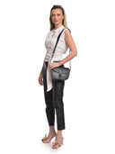 Isabella Rhea Borsa a tracolla LISETTE in vera pelle-Nero