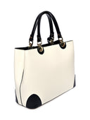 Isabella Rhea Geanta de mana  Livia piele naturala negru/beige