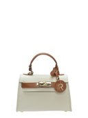 Isabella Rhea Geanta postas IOANA piele naturala-Bej/coniac