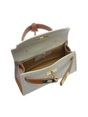 Isabella Rhea Borsa a tracolla IOANA pelle naturale-Beige/cognac