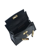 Isabella Rhea Borsa a tracolla IOANA in vera pelle-Nero
