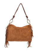 Isabella Rhea Borsa a tracolla OTILIA in vera pelle - Cognac