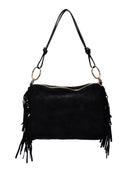 Isabella Rhea Borsa a tracolla OTILIA vera pelle-Nero