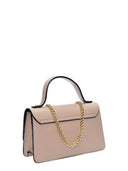 Isabella Rhea Borsa mini con manico SANDRA in vera pelle-Rosa cipria