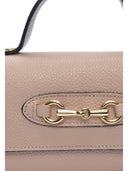 Isabella Rhea Borsa mini con manico SANDRA in vera pelle-Rosa cipria