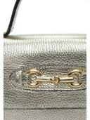 Isabella Rhea Borsa mini con manico SANDRA in vera pelle-Oro