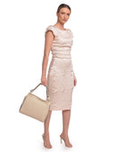 Luisa Vannini Borsa a tracolla CECILIA in vera pelle-beige