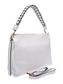 Luisa Vannini Borsa a tracolla CECILIA in vera pelle-bianca