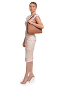 Luisa Vannini Borsa a tracolla CECILIA in vera pelle-Cognac