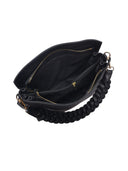 Luisa Vannini Borsa a tracolla CECILIA in vera pelle-Nero