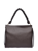 Luisa Vannini Borsa a tracolla CECILIA in pelle naturale-Marrone Scuro
