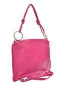 Luisa Vannini Borsa a tracolla VENERA in vera pelle - Fucsia