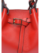 Luisa Vannini borsa a mano LIDIA pelle naturale-Rosso