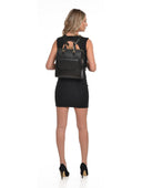 Luisa Vannini Rucsac Margot piele naturala Negru