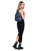 Luisa Vannini Rucsac Liana piele naturala Albastru denim