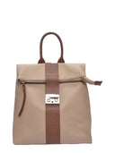 Luisa Vannini Rucsac Henrietta piele naturala Taupe/Maro