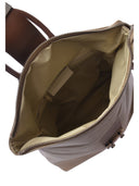 Luisa Vannini Rucsac Henrietta piele naturala Taupe/Maro