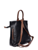 Luisa Vannini Rucsac Henrietta piele naturala Negru/maro