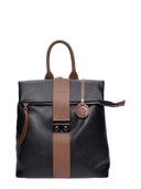 Luisa Vannini Rucsac Henrietta piele naturala Negru/maro