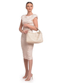 Luisa Vannini borsa Hobo TAMARA pelle naturale-beige