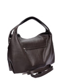 Luisa Vannini borsa Hobo TAMARA pelle naturale-Marrone Scuro
