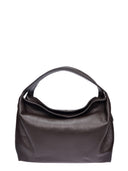 Luisa Vannini borsa Hobo TAMARA pelle naturale-Marrone Scuro