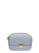 Luisa Vannini Borsa a tracolla SEVERINE pelle naturale-Azzurro