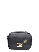 Luisa Vannini Geanta postas SEVERINE piele naturala-Negru