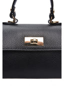 Borsa a mano Luisa Vannini SYLVIE in vera pelle-Nero