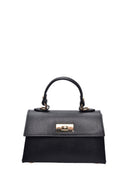 Borsa a mano Luisa Vannini SYLVIE in vera pelle-Nero