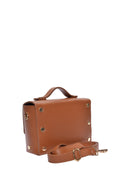 Luisa Vannini borsa a mano MIHAELA in vera pelle - Cognac