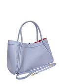 Luisa Vannini Borsa Tote PAULA in vera pelle-Azzurro