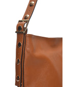 Luisa Vannini borsa Hobo ROXANA in vera pelle-Cognac