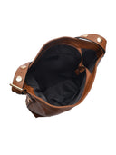 Luisa Vannini borsa Hobo ROXANA in vera pelle-Cognac