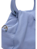 Luisa Vannini borsa a mano YVONNE in vera pelle-Azzurro