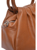 Luisa Vannini borsa a manico superiore YVONNE pelle naturale-cognac