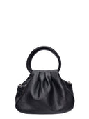 Luisa Vannini borsa a maniglia superiore YVONNE pelle naturale-Nero