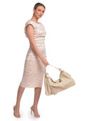 Luisa Vannini borsa a spalla ELIANA in vera pelle-beige