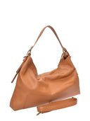 Luisa Vannini borsa Hobo ELIANA in vera pelle color cognac