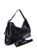 Luisa Vannini borsa Hobo ELIANA in vera pelle-Nero