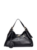 Luisa Vannini borsa Hobo ELIANA in vera pelle-Nero
